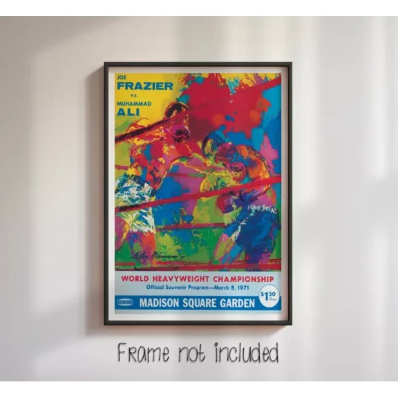 Muhammad Ali Frazier I Program Cover Neiman #2 High Quality Poster Home Decor Office Wall Art