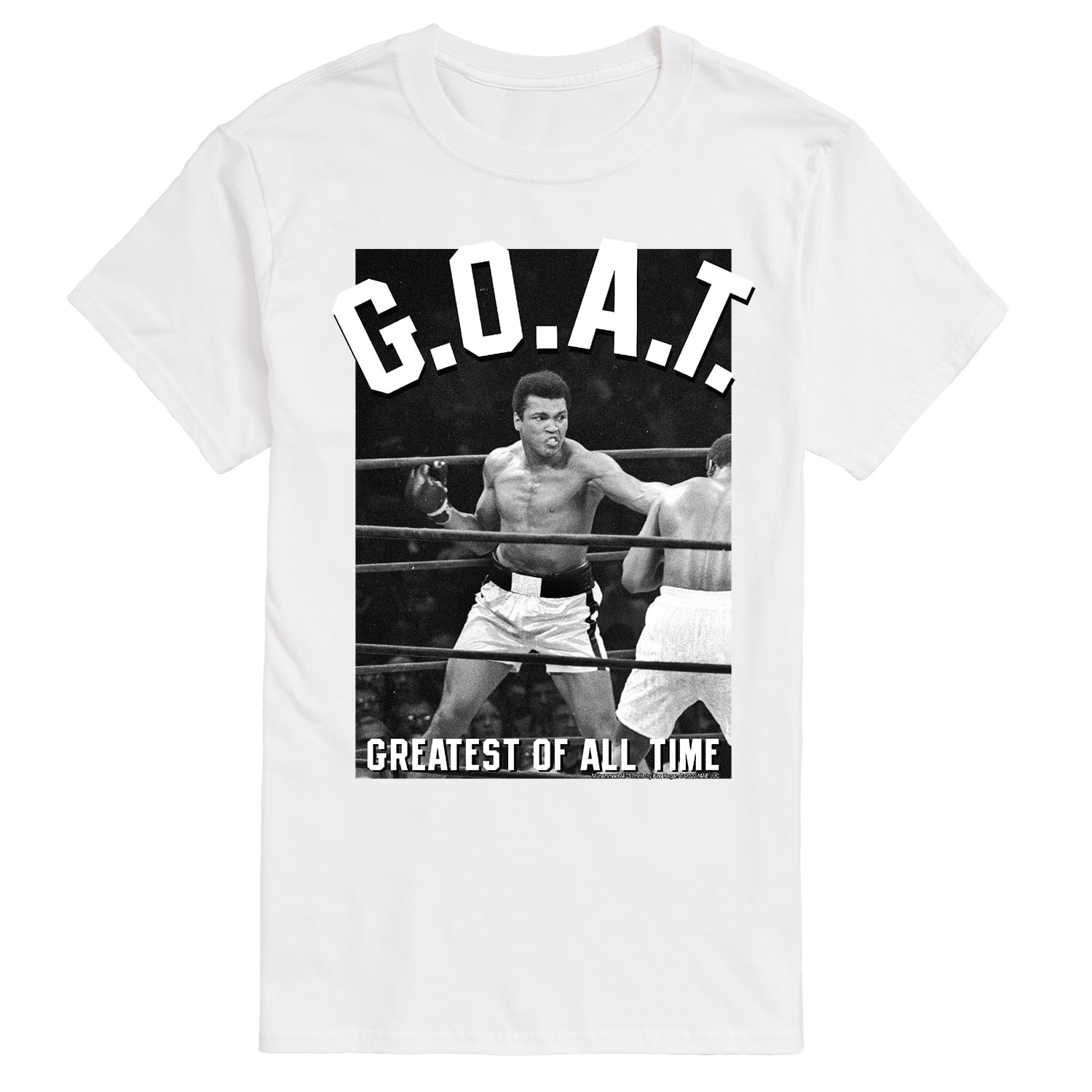 Muhammad Ali - G.O.A.T T-Shirt - Sleeve Graphic Men\'s Short