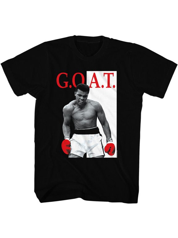 Muhammad Ali Goat Black Adult T-Shirt