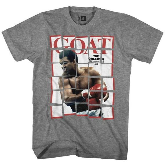 Muhammad Ali Goaty Graphite Heather Adult T-Shirt