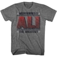 thumbnail image 1 of Muhammad Ali Greatest Graphite Heather Adult T-Shirt, 1 of 2