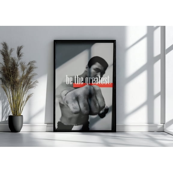 Muhammad Ali Greatest Poster or Gallery Canvas Wall Art