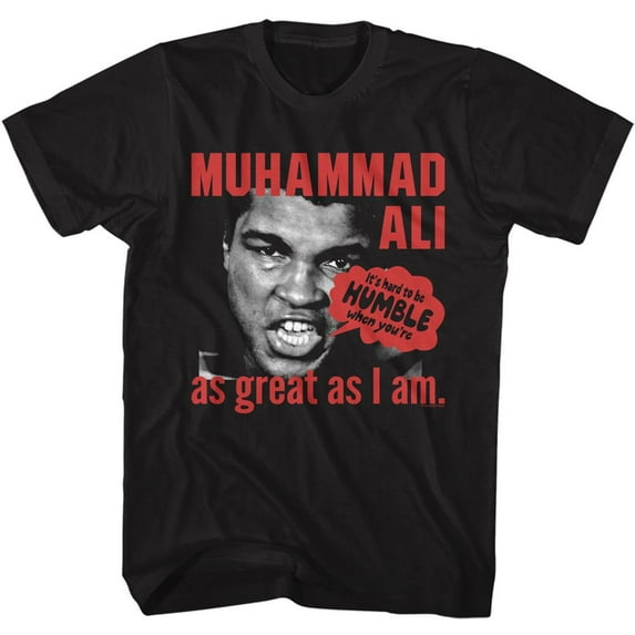 Muhammad Ali Hard To Be Humble Black T-Shirt