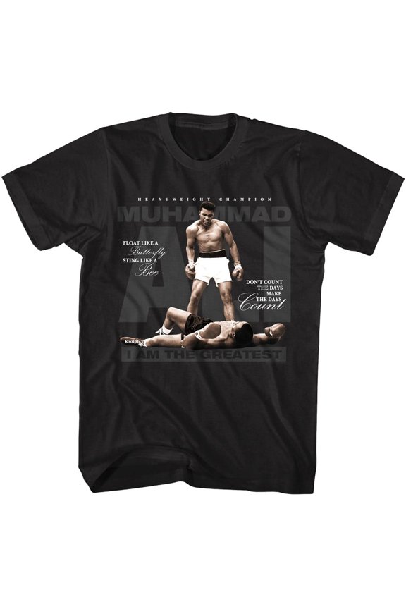 Muhammad Ali Make the Days Count Men's T Shirt (Black, AdultXL)