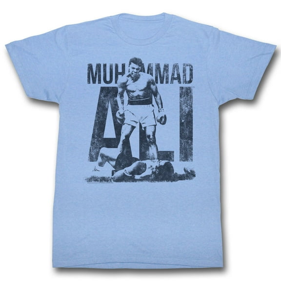 Muhammad Ali Icons Blue Adult Short Sleeve T Shirt