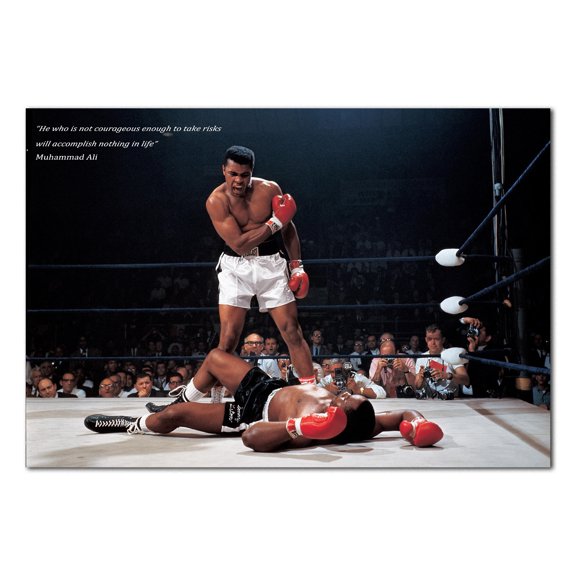 Muhammad Ali Inspirational Poster - Boxing Motivational Art - High Quality Prints 11x17