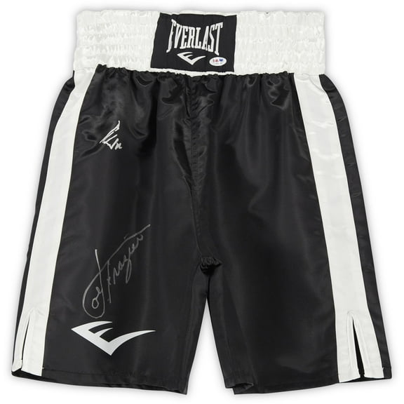 Muhammad Ali & Joe Frazier Autographed Black Everlast Boxing Trunks - PSA/DNA - Fanatics Authentic Certified