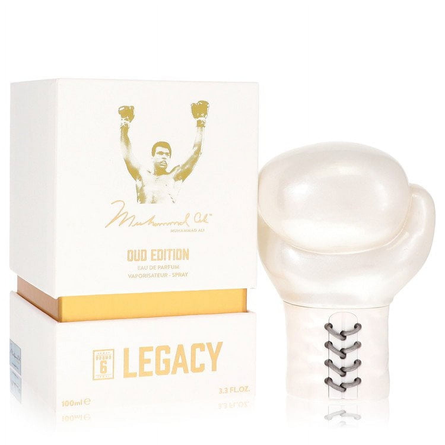 Muhammad Ali Legacy Round 7 Eau De Parfum Spray (Oud Edition) By Muhammad Ali - 3.3 oz Muhammad Ali Legacy Round 7 Eau De Parfum Spray (Oud Edition) By Muhammad Ali - 3.3 oz