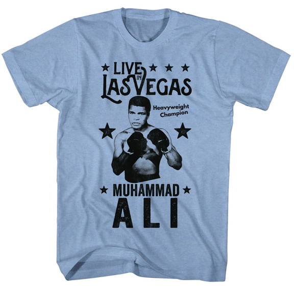 Muhammad Ali - Live In Vegas - Short Sleeve - Heather - Adult - T-Shirt