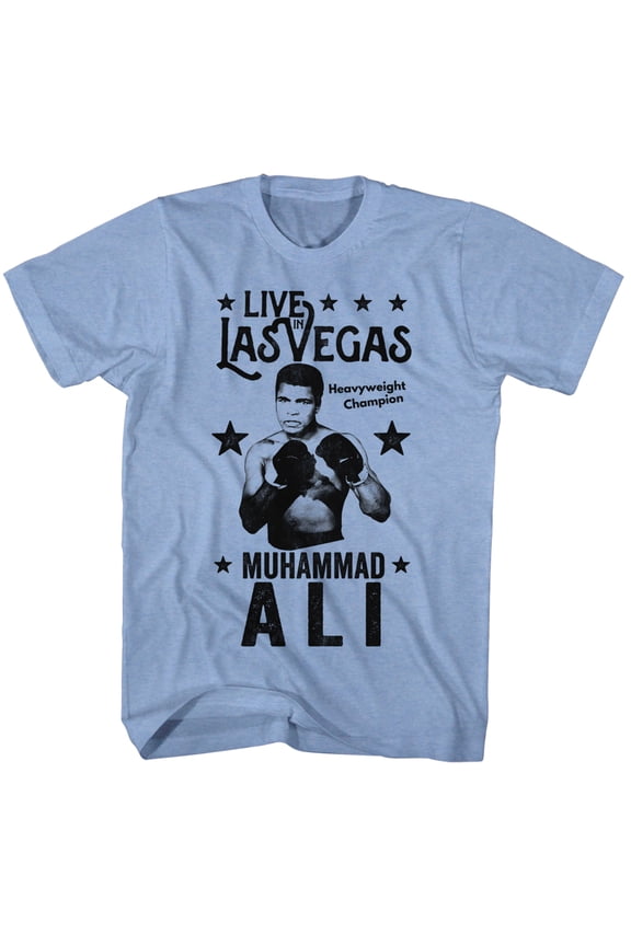 Muhammad Ali - Live In Vegas - Short Sleeve - Heather - Adult - T-Shirt