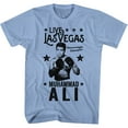 thumbnail image 1 of Muhammad Ali Live In Vegas Light Blue Heather Adult T-Shirt, 1 of 2