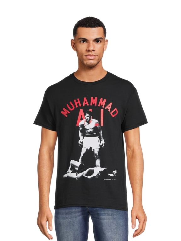 Men’s Oversize Print Graphic Tee with Short Sleeves, Sizes S-3XL
