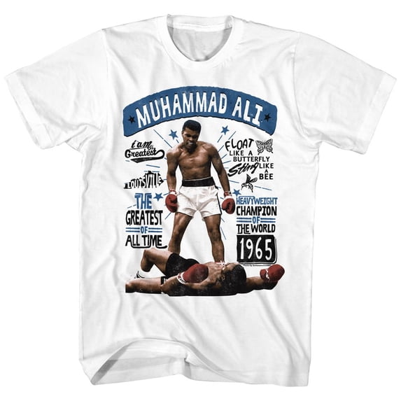 Muhammad Ali Muhammadali White Adult T-Shirt 5Xl