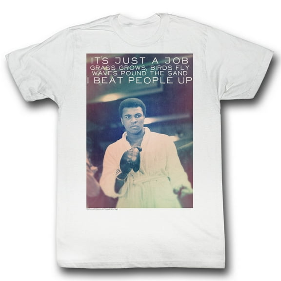 Muhammad Ali Neato White Adult T-Shirt