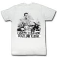 thumbnail image 1 of Muhammad Ali Out Wit Out It White Adult T-Shirt, 1 of 2