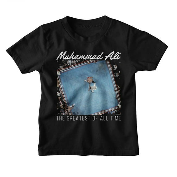 Muhammad Ali Overhead Goat Black Toddler T-Shirt