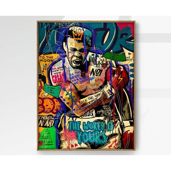 Muhammad Ali Pop Art Poster, Iconic Boxing Wall Art