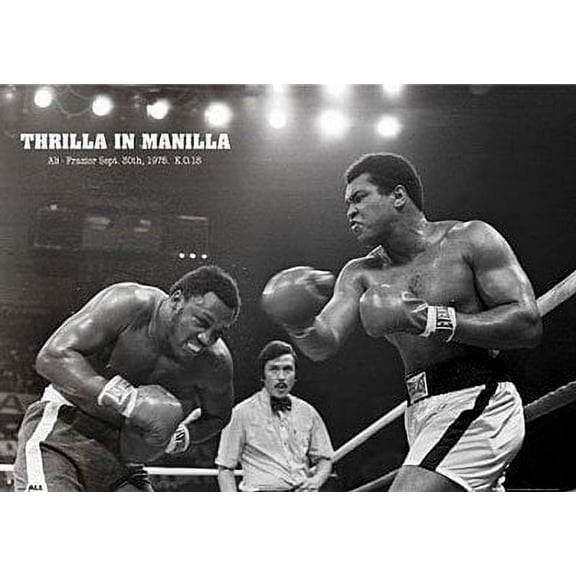 Muhammad Ali Poster Thrilla In Manilla New 24x36