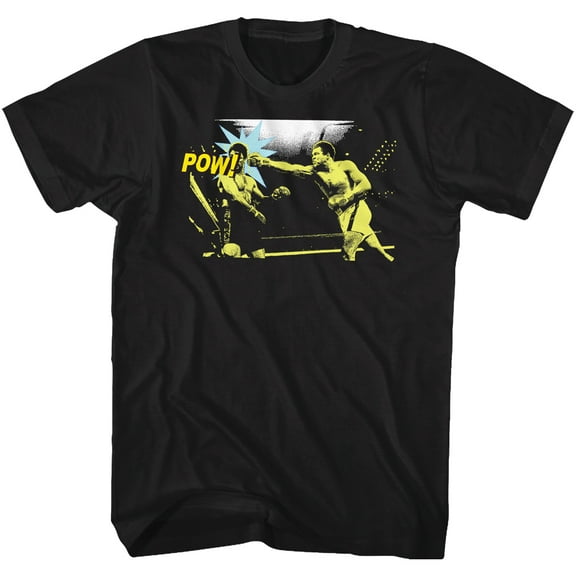 Muhammad Ali Pow Black Adult T-Shirt