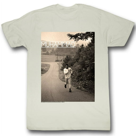Muhammad Ali Running Natural Adult T-Shirt