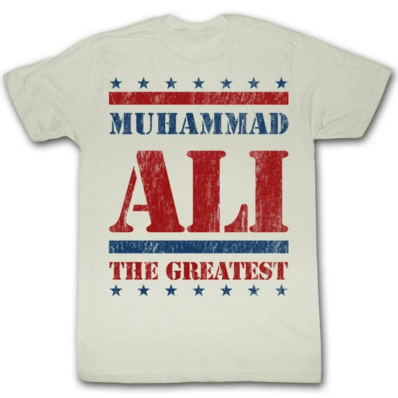 Muhammad Ali Stars And Stars And Stars Natural Adult T-Shirt