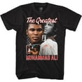 thumbnail image 1 of Muhammad Ali Script Collage Black Adult T-Shirt 4Xlt, 1 of 2