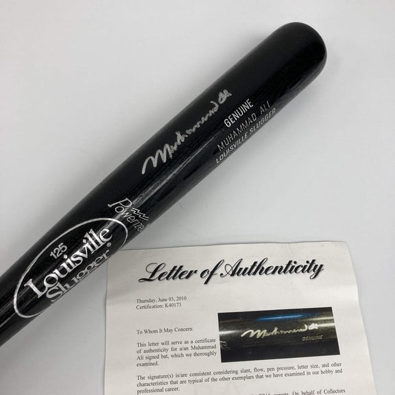 Muhammad Ali Signed Autographed Game Model Baseball Bat PSA DNA COA RARE