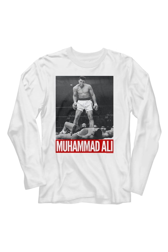 Muhammad Ali Sonny Liston Knockout Long Sleeve T Shirt