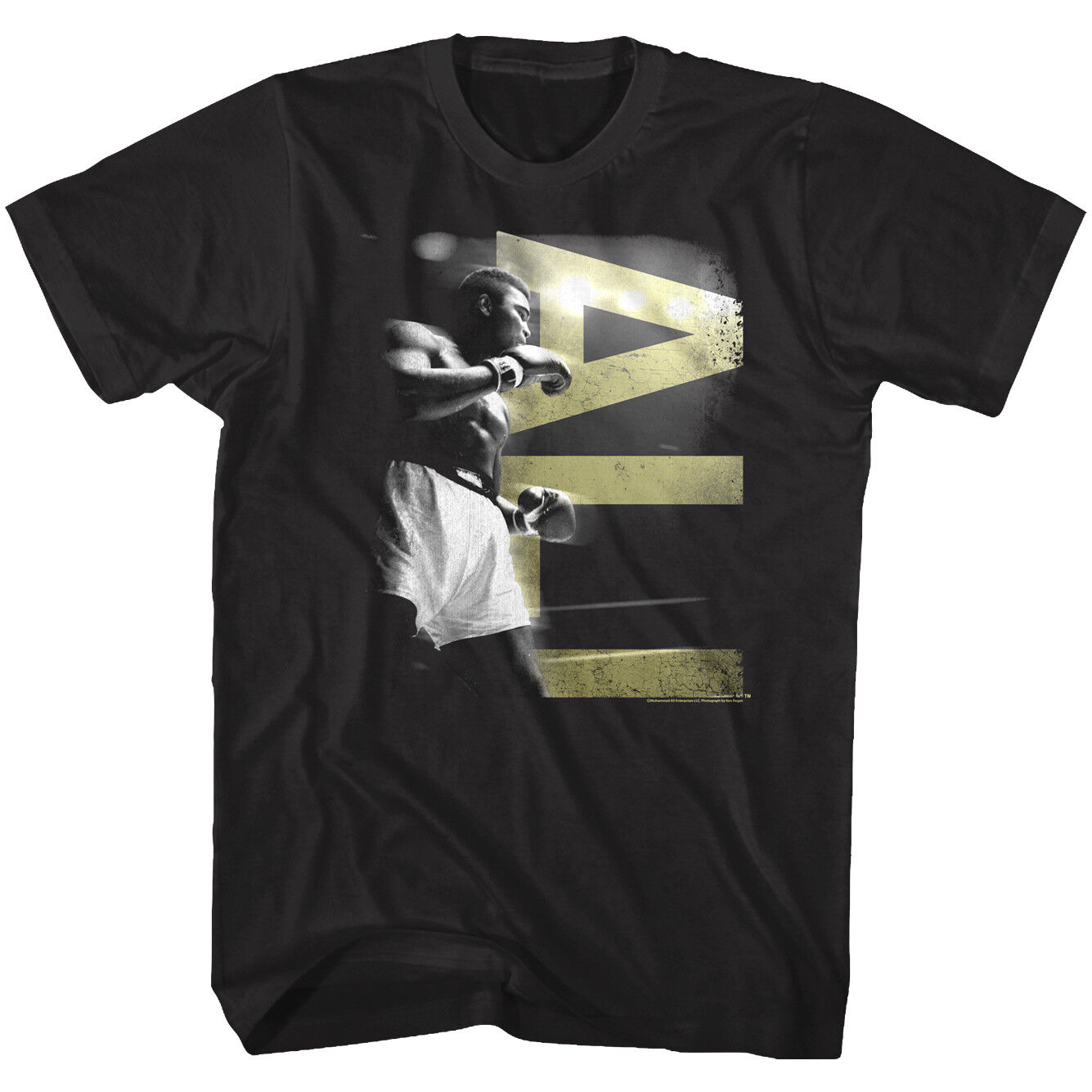 Muhammad Ali Spotlight Fighting Mens T Shirt Boxing Ringside Legend ...