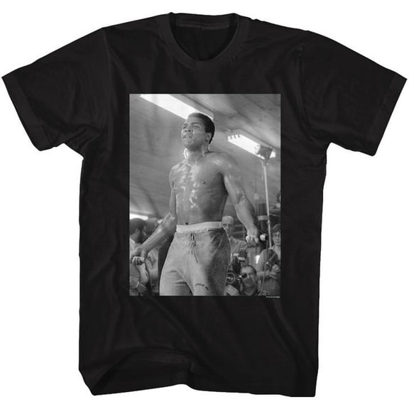 Muhammad Ali Sweatin And Skippin Black Adult T-Shirt 5Xl