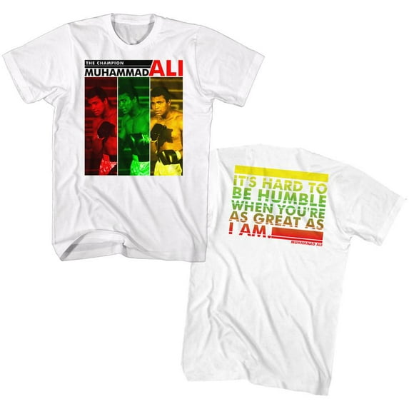 Muhammad Ali The Champion White Adult T-Shirt