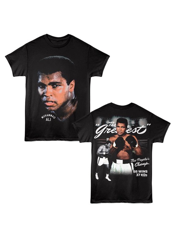 Muhammad Ali Extreme Close-up Men's T Shirt (Black, AdultL)