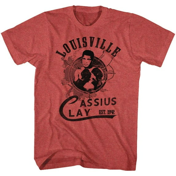 Muhammad Ali The Greatest Red Heather Adult T-Shirt 5Xl