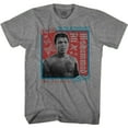 thumbnail image 1 of Muhammad Ali The Lip Of Louisville Graphite Heather Adult T-Shirt S, 1 of 2