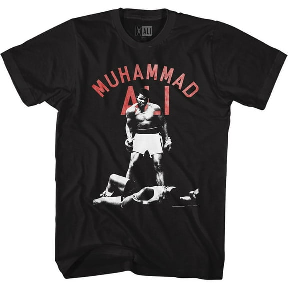 Muhammad Ali Thresh Black Adult T-Shirt