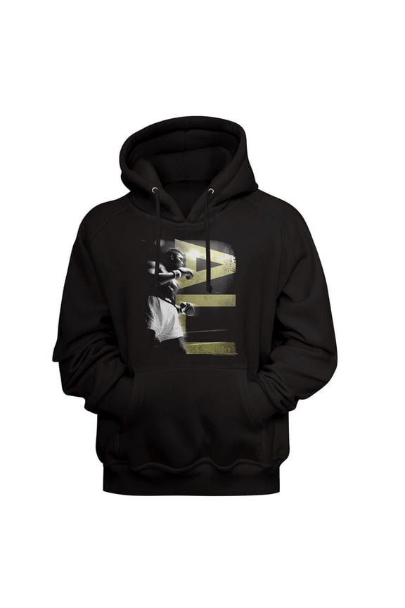 Muhammad Ali Training Blur Black Pullover Hoodie L