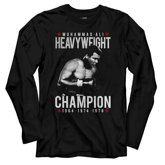Muhammad Ali Triple Heavyweight Champion Men's Long Sleeve T Shirt