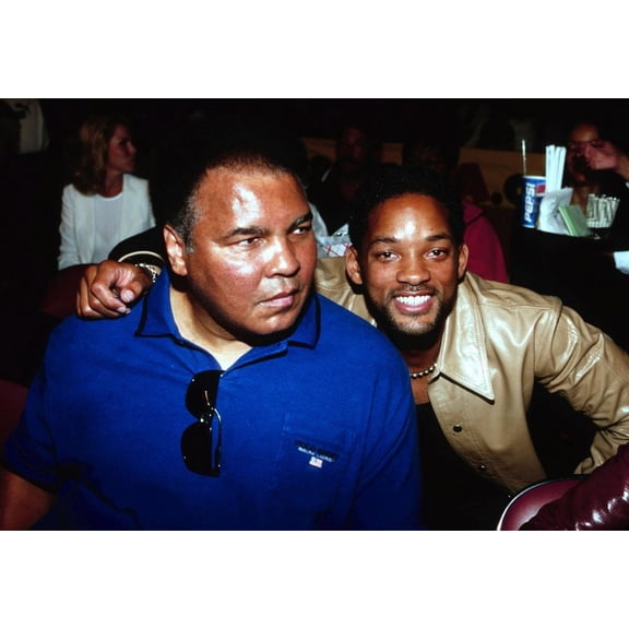 Muhammad Ali, Will Smith attending Muhammad's daughter, Laila's boxing match, Universal Ampitheatre, Los Angeles, CA, Sept 20, 2000. *exclusive* ph: Ron Wolfson / (Muhammad Ali & Will Smith 3) Poster