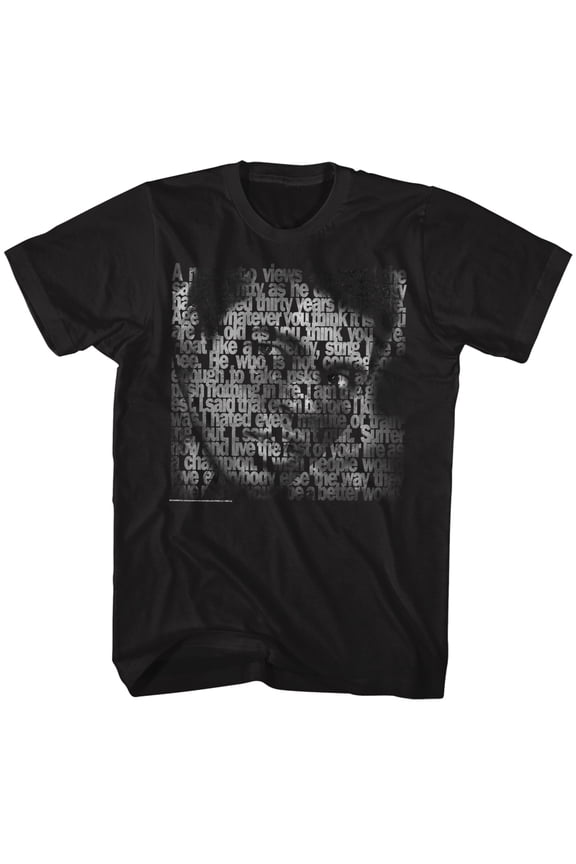 Muhammad Ali Words of Wisdom Men's T Shirt (Black, AdultS)
