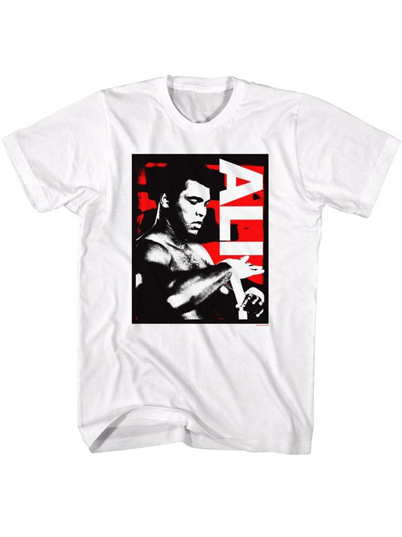 Muhammad Ali Wrapping Hands White T-Shirt