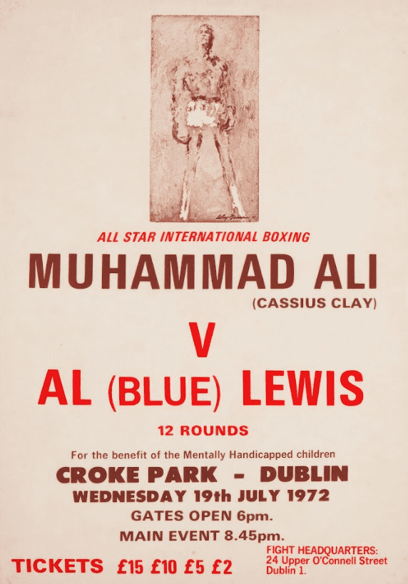 Muhammad Ali vs Al Lewis Boxing Poster 24x36 - 1970 Heavyweight Fight ...