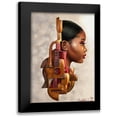 thumbnail image 1 of Muhammad, Salaam 18x24 Black Modern Framed Museum Art Print Titled - Mahogany Strings, 1 of 5