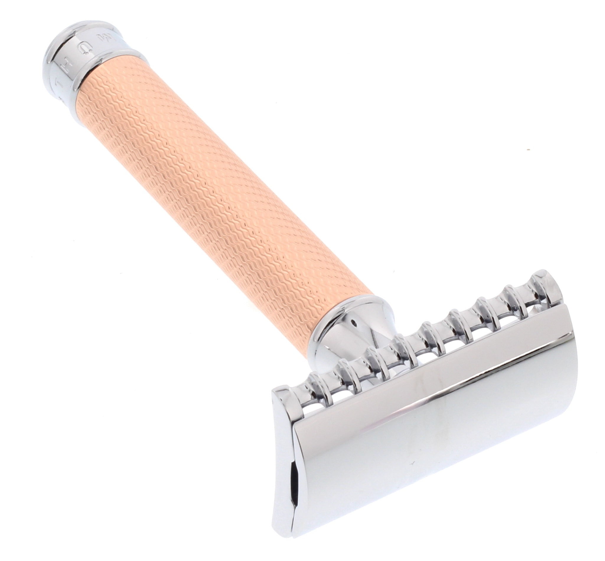 Muhle R41 Double Edge Safety Razor, Open Comb, Rosegold