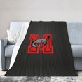 thumbnail image 1 of Muhlenberg College Logo Fleece Blanket, Very Soft Microfiber Flannel Blanket for Couch Warm and Cozy for All Seasons, 1 of 6