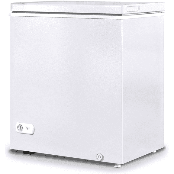 Muhub 10.0 Cu Ft Chest Freezer, Deep Freezer with Removable Baskets, Adjustable Temperature,White