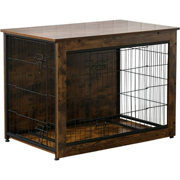 Visual Reference: Bingopaw Wooden Dog Crate Pet Cage For Medium And Extra