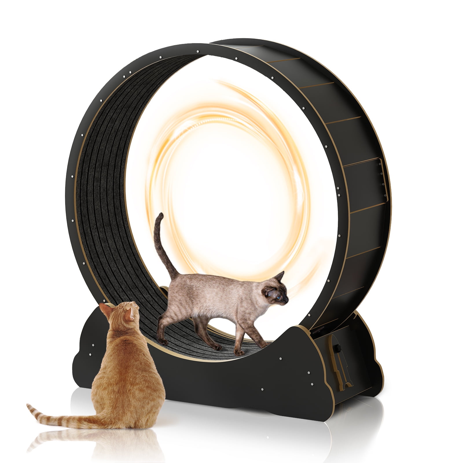Muhub Cat Wheel Exerciser for Indoor Cats, 41" Cat Wherl, Cat Running