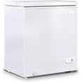 thumbnail image 1 of Muhub Chest Freezer, 5.0 Cu ft Deep Freezer with Adjustable Temperature, Mini Freezer with Removable Storage Basket, Compact Freezer with Top Open Door (White), 1 of 7