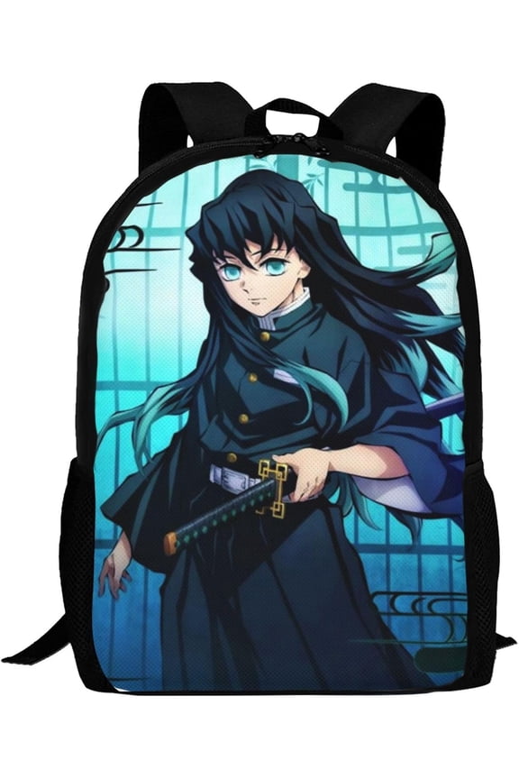 Muichiro Tokito Backpack,3d Print Laptop Backpack Lightweight Casual Daypack Bookbag 16.5 In, 17 Inch