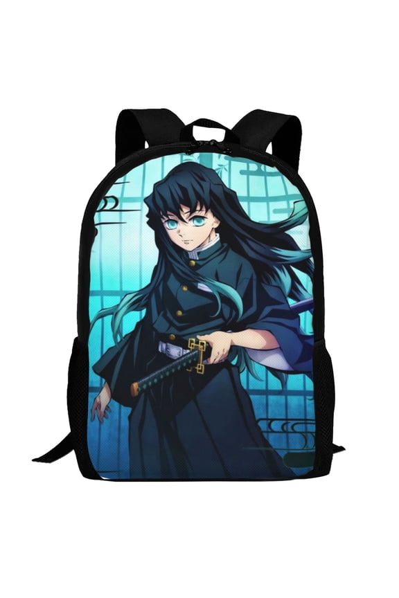 Muichiro Tokito Backpack,3d Print Laptop Backpack Lightweight Casual Daypack Bookbag Multi-Function Travel Backpack 16.5 In